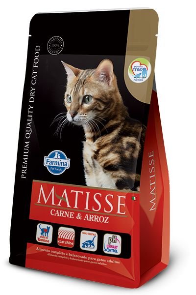 Ração Farmina Matisse Carne e Arroz para Gatos Adultos - 10,1 Kg
