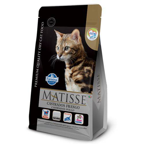Ração Farmina Matisse Frango para Gatos Adultos Castrados - 10,1kg