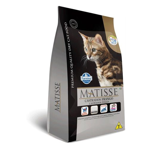 Ração Farmina Matisse Frango para Gatos Adultos Castrados