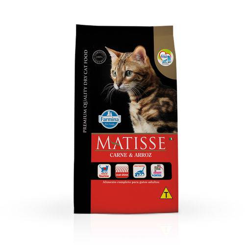 Ração Farmina Matisse para Gatos Adultos Sabor Carne e Arroz - 10,1kg