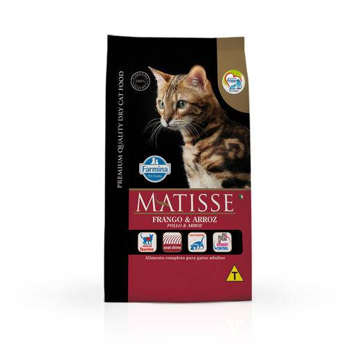 Ração Farmina Matisse para Gatos Adultos Sabor Frango e Arroz - 10,1kg