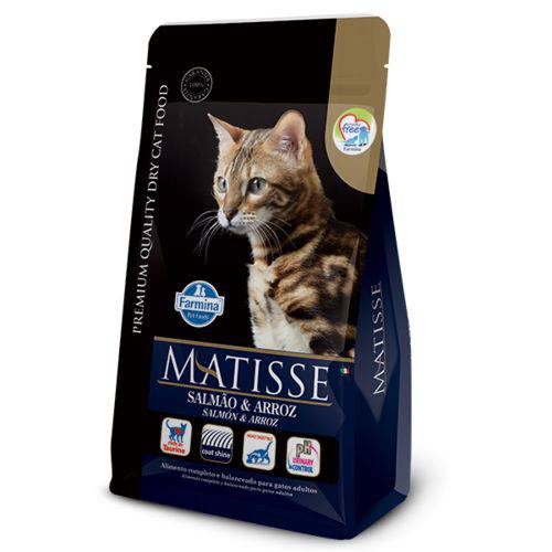 Ração Farmina Matisse Salmão e Arroz para Gatos Adultos - 10,1kg