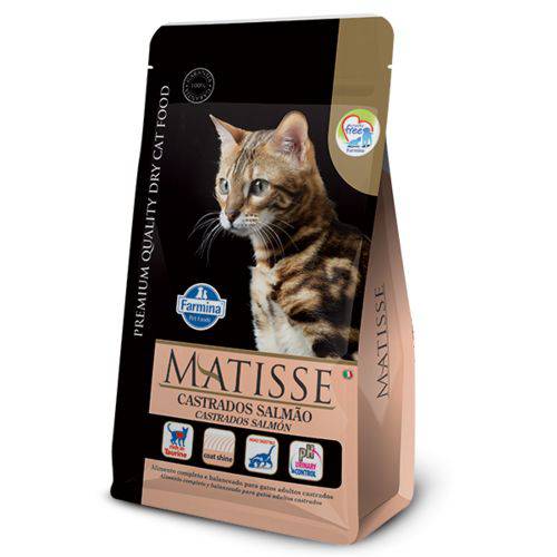 Ração Farmina Matisse Salmão para Gatos Adultos Castrados - 10,1kg