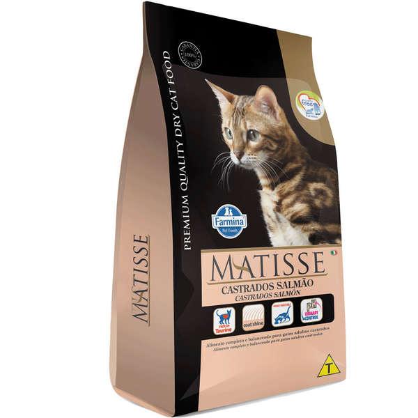 Ração Farmina Matisse Salmão para Gatos Adultos Castrados
