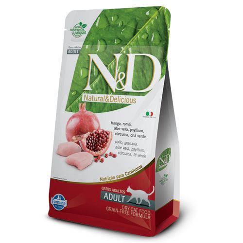 Ração Farmina N&D Grain Free Frango para Gatos Adultos - 10,1kg