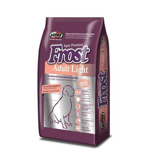 Tudo sobre 'Ração Frost Adult Light Cães Acima do Peso 15 Kg - Supra'