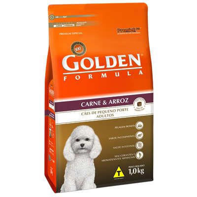 Ração Golden Fórmula Cães Adultos Carne e Arroz Mini Bits - 1 KG