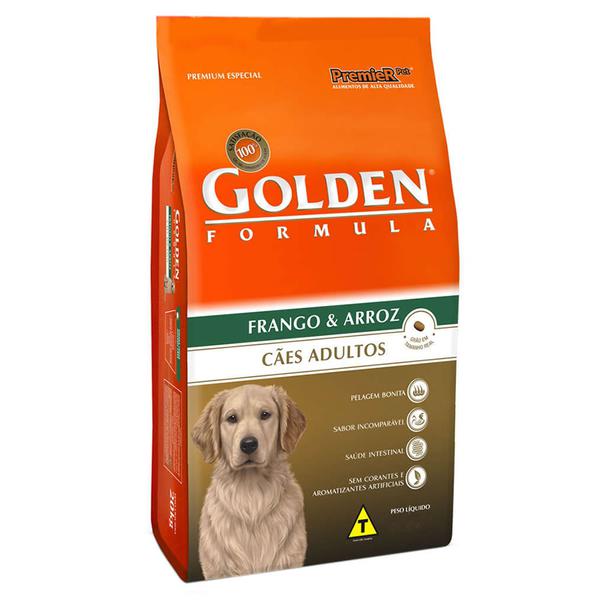 Ração Golden Formula Cães Adultos Frango e Arroz 20kg - Premier Pet
