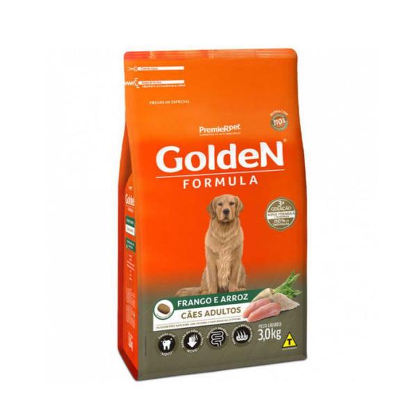 Ração Golden Formula Cães Adultos Frango e Arroz 3kg - Premierpet