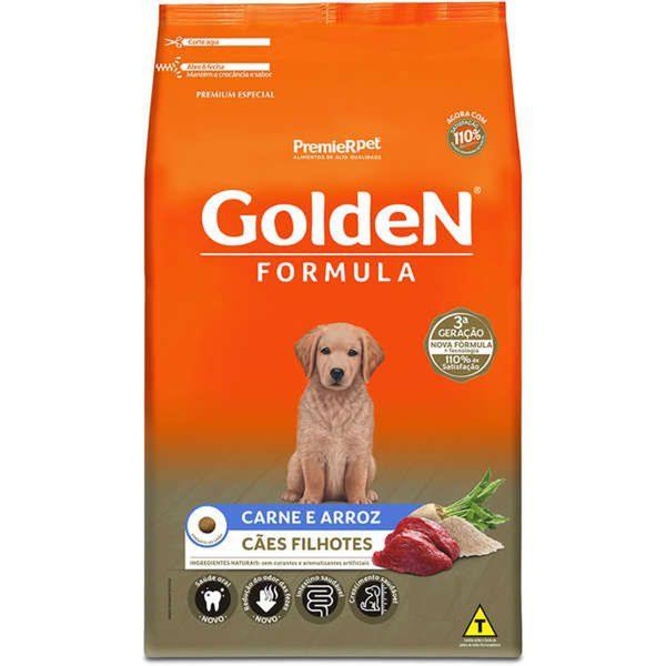 Ração Golden Fórmula para Cães Filhotes Sabor Carne e Arroz 3 Kg