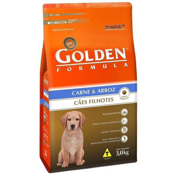 Ração Golden Fórmula para Cães Filhotes Sabor Carne e Arroz
