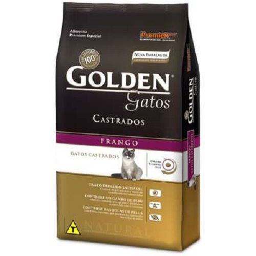 Ração Golden Gato Adulto Castrado - Frango - 10,1kg