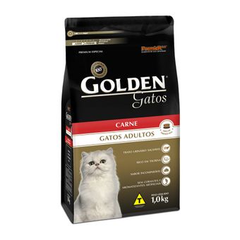Ração Golden Gatos Adultos Carne 1kg