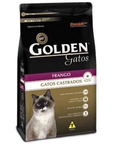 Ração Golden Gatos Castrados Sabor Frango (3,0 Kg)