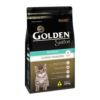 Ração Golden Gatos Filhotes Frango 3kg