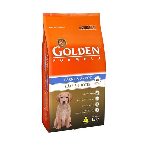 Ração Golden para Cães Filhotes Carne 15kg - Premier Pet