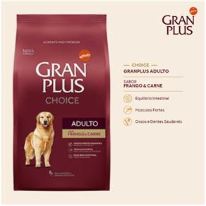 Ração Gran Plus Cães Adultos Choice Carne e Frango 15 Kg