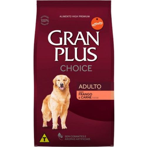 Ração Gran Plus Choice Cães Adulto Frango e Carne 15 Kg
