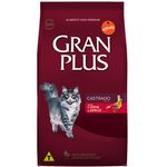 Ração Gran Plus Gatos Castrados Carne E Arroz - Affinity Guabi (3kg)