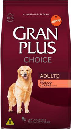 Ração Gran Plus para Cães Choice Frango e Carne Adulto 15kg - Guabi