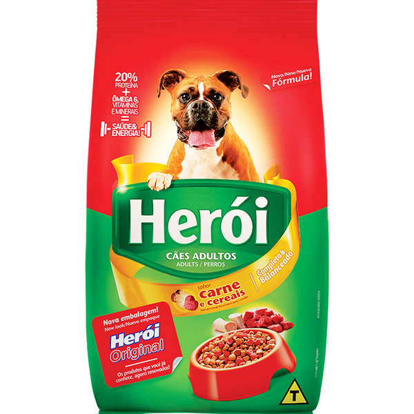 Ração Guabi Herói Carne e Cereais para Cães Adultos