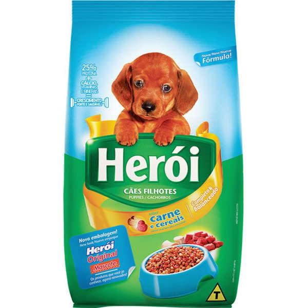 Ração Guabi Herói Carne e Cereais para Cães Filhotes - 25 Kg