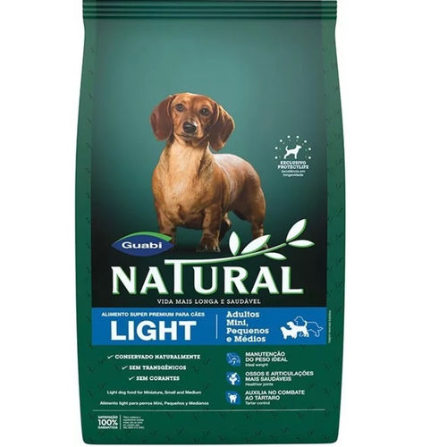 Tudo sobre 'Ração Guabi Natural Adulto Light Mini Pequenos Médios 2,5kg'