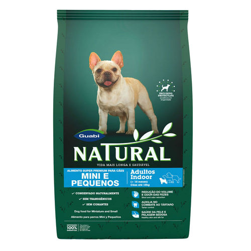 Ração Guabi Natural Indoor para Cães Adultos de Raças Mini e Pequenas - 7,5kg
