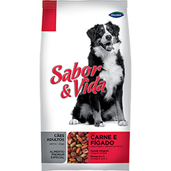 Ração Guabi Petcare Sabor & Vida Carne/Fígado Cães Adultos 15kg