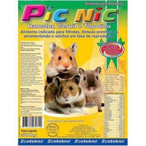 Ração Hamster, Gerbil e Topolino - Picnic - Zooktena - 500kg
