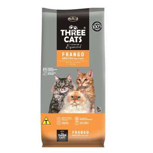 Tudo sobre 'Ração Hercosul Threecats Especial Frango para Gatos Adultos - 3kg'