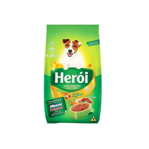 Ração Herói Cães Adulto Carne e Vegetais 1 Kg
