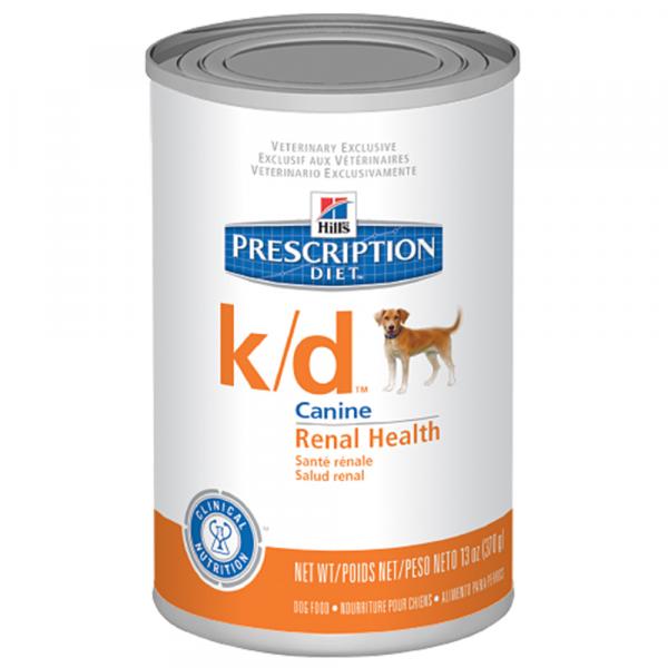Ração Hills Lata Prescription Diet K/d Canine 370g