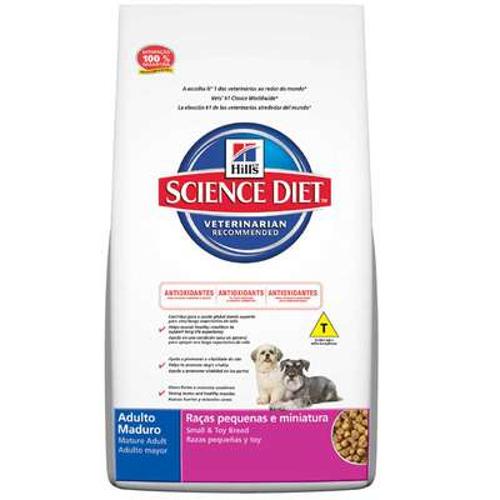 Tudo sobre 'Ração Hills Science Diet Canino Sênior com Mais de 11 Anos Raças Pequenas e Minuaturas - 3 Kg'