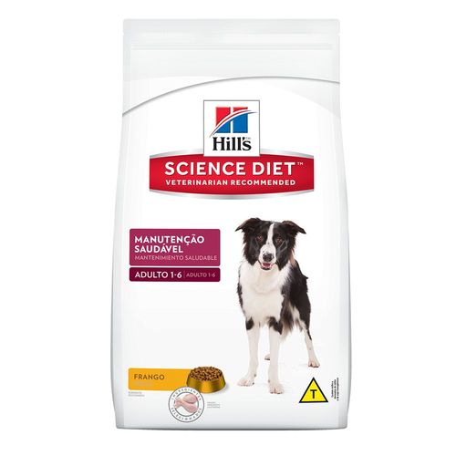 Ração Hill's Science Diet Manutenção Saudável para Cães Adultos de 1 a 6 Anos - 7,5Kg