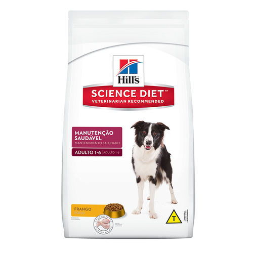 Ração Hill's Science Diet Manutenção Saudável para Cães Adultos de 1 a 6 Anos