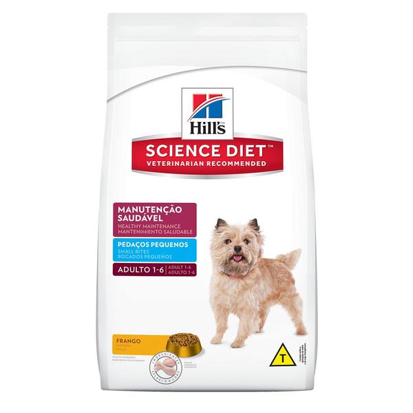 Ração Hills Science Diet Manutenção Saudável Pedaços Pequenos para Cães Adultos - 15Kg