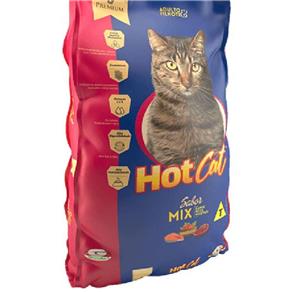 Ração Hot Cat Mix Gatos Adultos e Filhotes 25Kg