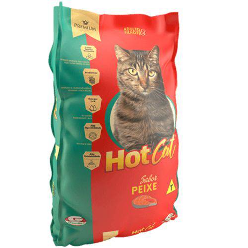 Ração Hot Cat Peixe 25 Kg