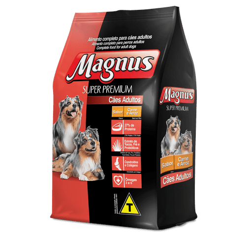 Tudo sobre 'Ração Magnus Carne e Arroz para Cães Adultos 15kg'