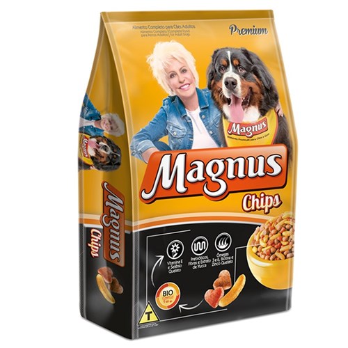 Ração Magnus Chips para Cães Adultos - 15 Kg