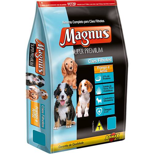 Ração Magnus Super Premium para Cães Filhotes Frango e Arroz 1kg