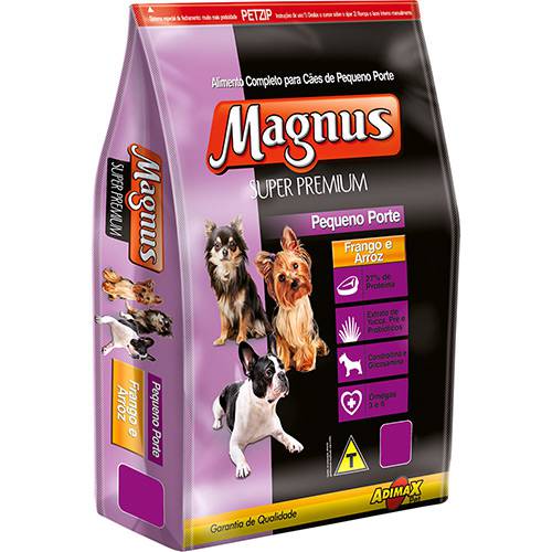 Tudo sobre 'Ração Magnus Super Premium para Cães Pequenos Frango e Arroz 1kg'