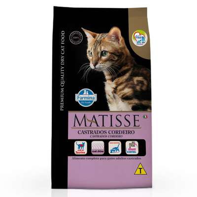 Ração Matisse Cordeiro para Gatos Adultos Castrados - 2KG - Farmina