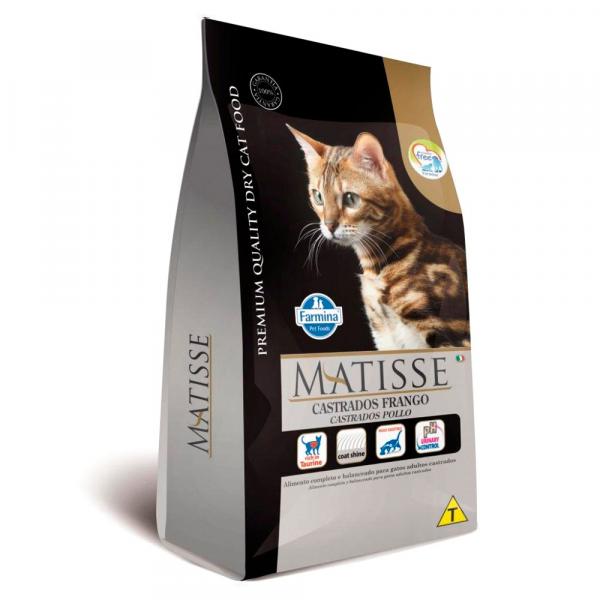 Ração Matisse Frango para Gatos Adultos Castrados-10 Kg - Farmina