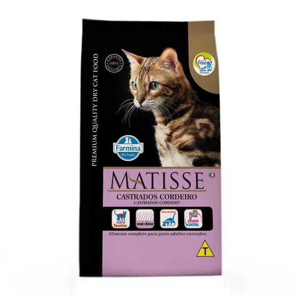 Ração Matisse Gatos Castrados Cordeiro 7,5kg - Farmina