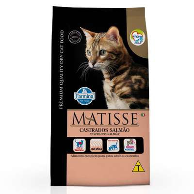 Ração Matisse Salmão para Gatos Adultos Castrados - 2KG - Farmina