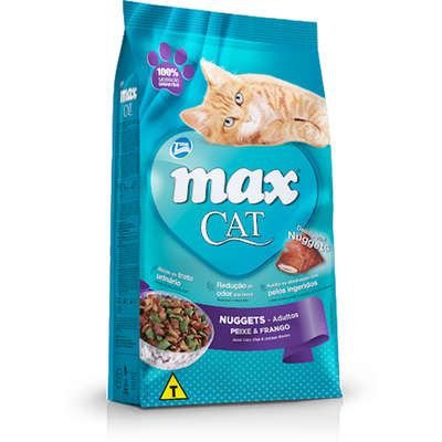 Ração Max Cat Nuggets 8kg - Total Alimentos