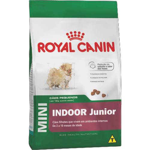 Ração Mini Indoor Junior 7,5Kg - Royal Canin