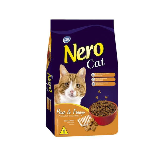 Ração Nero Cat Peixe e Frango para Gatos Adultos 20KG - Total